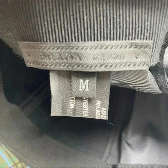 Prada plaid camo baseball hat size medium - Picture 2 of 6